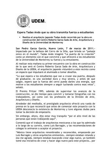 Tadao Ando.pdf - Universidad de Monterrey