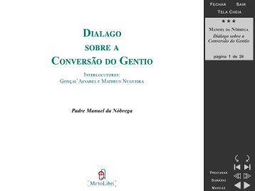 Diálogo sobre a Conversão do Gentio - Ibiblio
