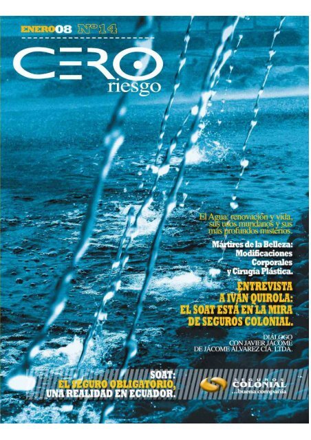 Revista Cero Riesgo Enero 2008 - QBE - Seguros Colonial