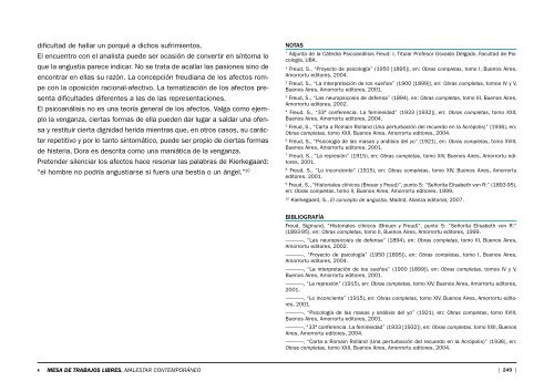 vigencia de los conceptos psicoanalíticos - psicoanalisis freud 1