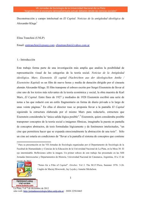 Deconstrucción y campo intelectual en El Capital. Noticias de la ...