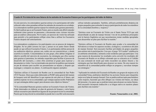 Escenarios futuros: como instrumento para el manejo forestal ...