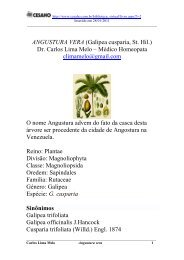 ANGUSTURA VERA (Galipea cusparia, St. Hil.) Dr. Carlos ... - cesaho