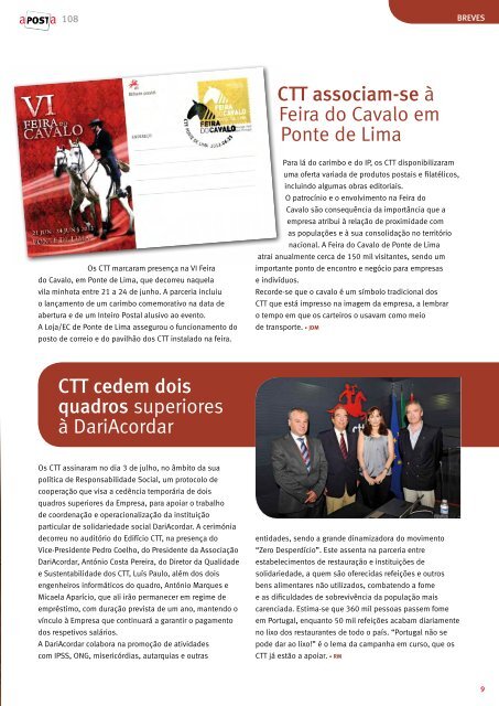 Revista Aposta - CTT