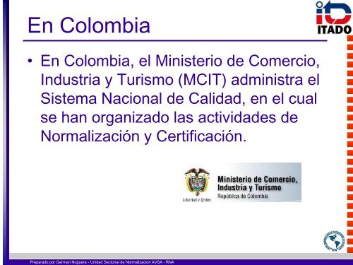 elaboracion de normas tecnicas valuatorias la experiencia colombia