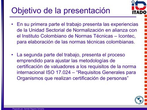 elaboracion de normas tecnicas valuatorias la experiencia colombia