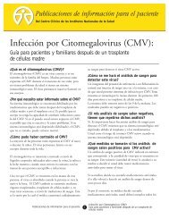 Infección por Citomegalovirus (CMV): - National Institutes of Health