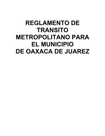 REGLAMENTO DE TRANSITO - Justia