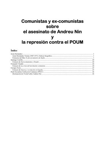 Capítulo de La crisis del movimiento comunista ... - Marxistarkiv