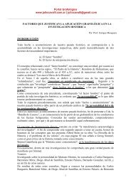 HECHOS O ACONTECIMIENTOS DE NUESTRO ... - Julio Cavalli