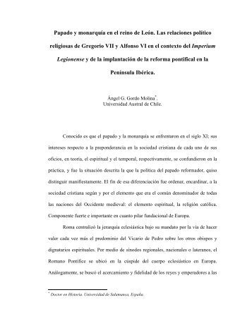 Papado y monarquía en el reino de León. Las ... - Edad Media