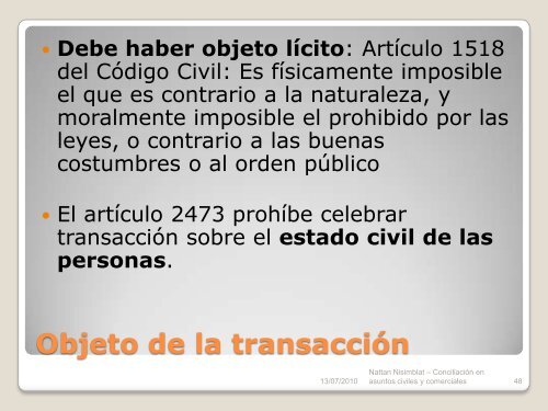 Conciliación Civil y Comercial - Nisimblat Abogados