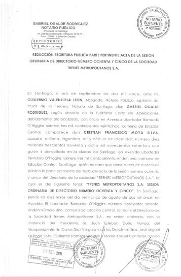 gabriel ogalde rodriguez notario publico - Trenes Metropolitanos SA