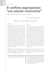 I El conflicto organizacional: “una solución constructiva”1