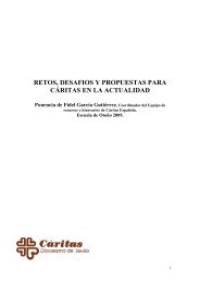 Retos, desafios y propuestas para Cáritas en la - Caritas Diocesana ...