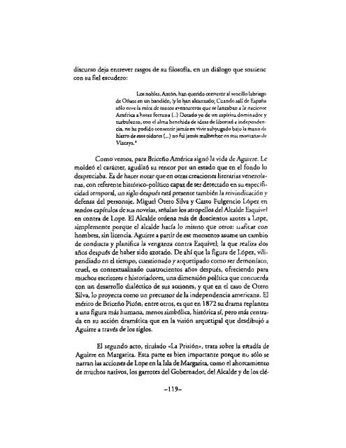 Lope de Aguirre: de la crónica a la dramaturgia.Voz y Escritura ...
