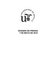 Dossier de prensa 7-mayo - Universidad de Sevilla