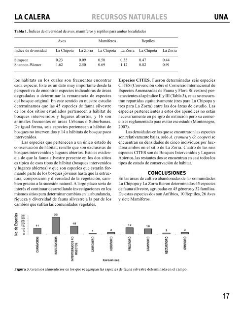 LA CALERA - Universidad Nacional Agraria