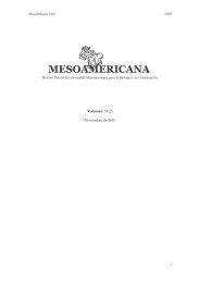 Volumen 14 (2) Noviembre de 2010 - Sociedad Mesoamericana ...