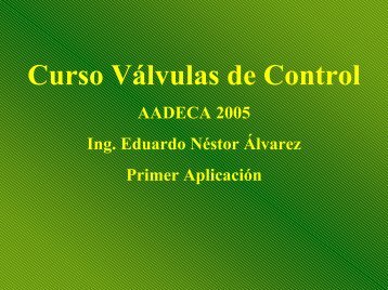 Curso Válvulas de Control