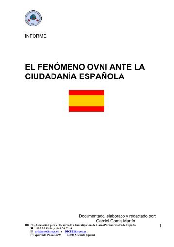 El Fenómeno OVNI ante la Ciudadanía Española