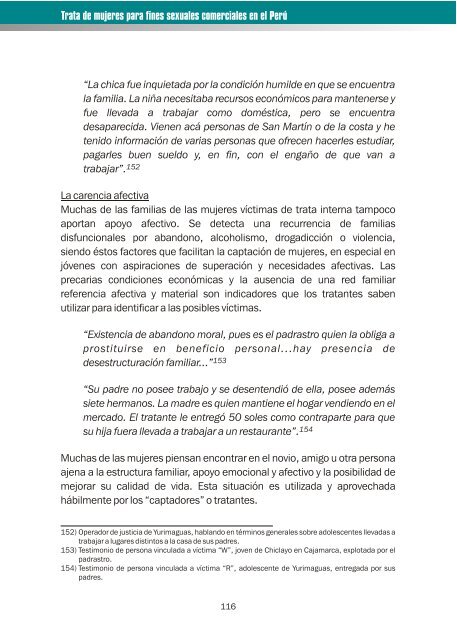 Trata de mujeres para fines sexuales comerciales en el Perú - OAS