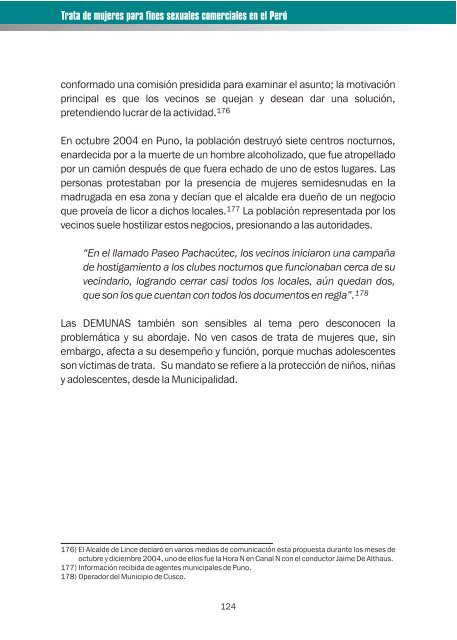 Trata de mujeres para fines sexuales comerciales en el Perú - OAS