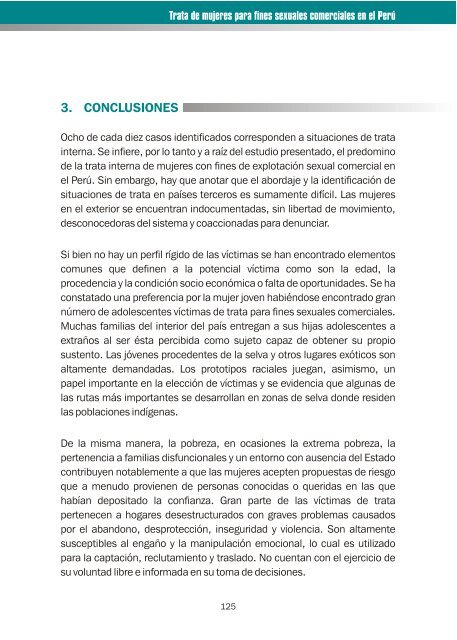 Trata de mujeres para fines sexuales comerciales en el Perú - OAS