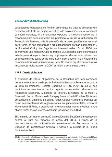 Trata de mujeres para fines sexuales comerciales en el Perú - OAS