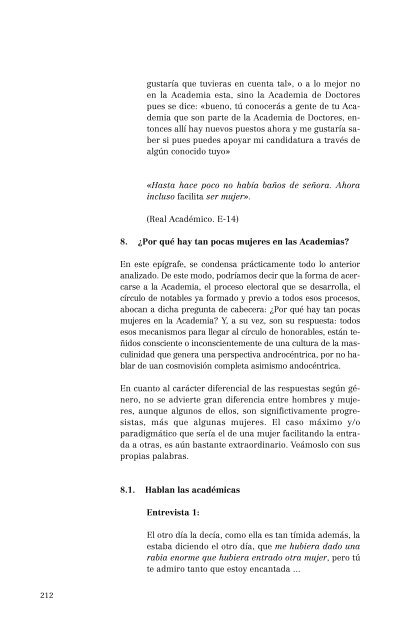 La excelencia científica. Hombres y mujeres en las Reales Academias