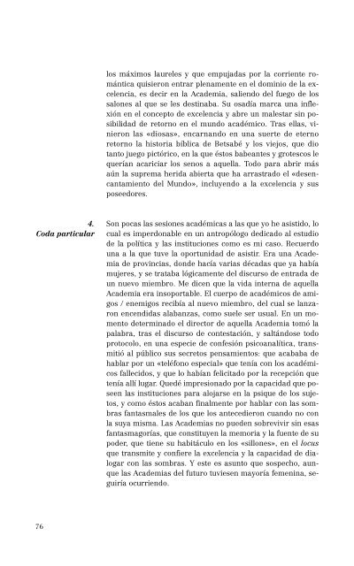 La excelencia científica. Hombres y mujeres en las Reales Academias