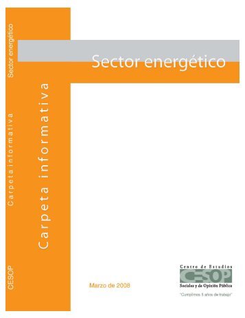 Carpeta Informativa Sector Energético - Cámara de Diputados