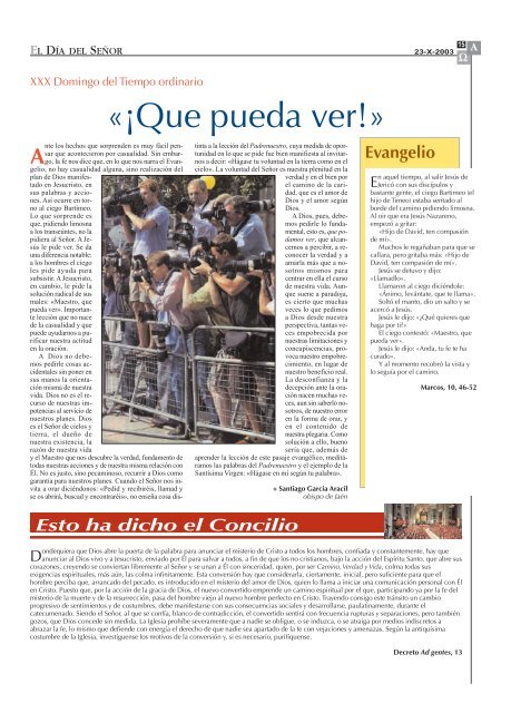 nº 373/23-x-2003 semanario católico de información ... - Alfa y Omega
