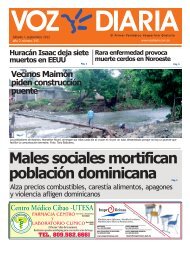 Males sociales mortifican población dominicana - Voz Diaria