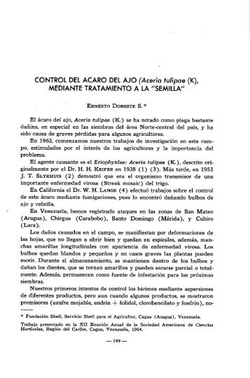 CONTROL DELACARO DELAlO (Aceria tulipae (K), MEDIANTE ...