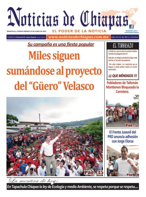EL TIMBRAZO - Noticias de Chiapas