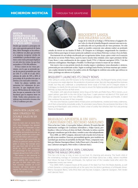 VINOS DE PARRAS ANTIGUAS - Vitis Magazine