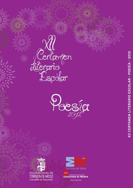 XII Certamen Literario Escolar 2012. Poesía. - Ayto Torrejon de Ardoz