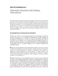 Raúl Fornet-Betancourt Supuestos filosóficos del diálogo intercultural