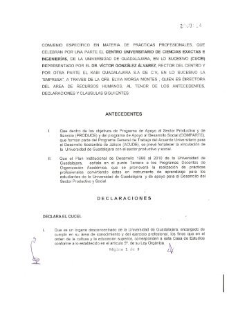 convenio especifico en materia de prácticas profesionales, que ...