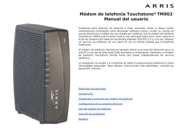 Módem de telefonía Touchstone® TM902 - Arris