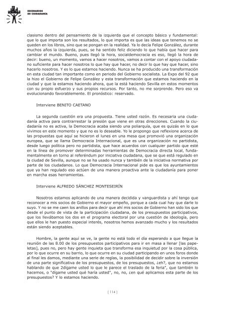 Escenarios de Ciudadanía - La Ciudad Humanizada