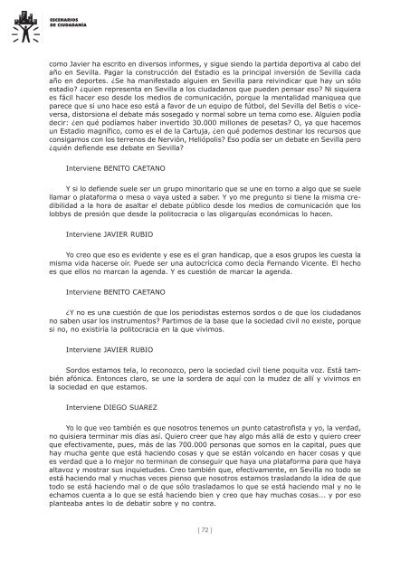 Escenarios de Ciudadanía - La Ciudad Humanizada