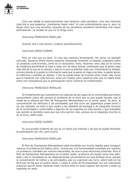 Escenarios de Ciudadanía - La Ciudad Humanizada