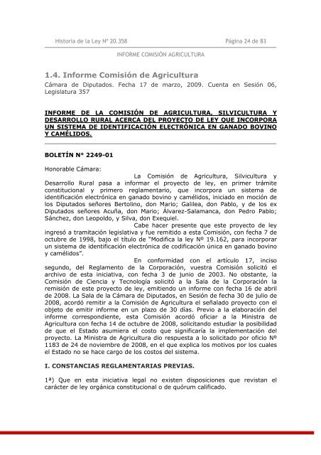 Ley N° 20.358 - Biblioteca del Congreso Nacional de Chile