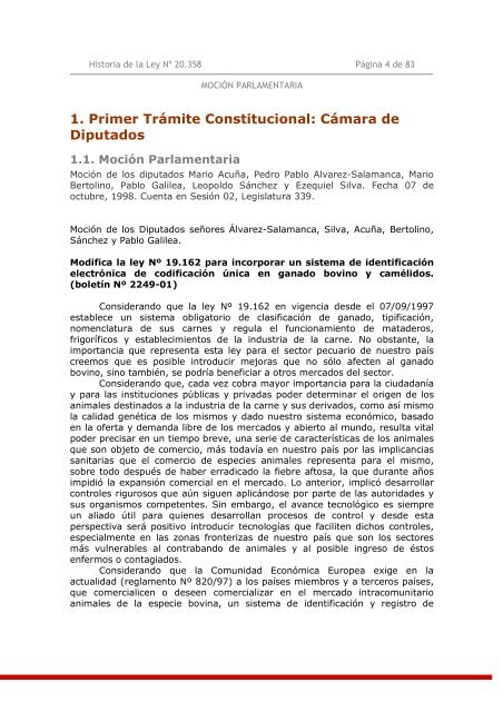 Ley N° 20.358 - Biblioteca del Congreso Nacional de Chile