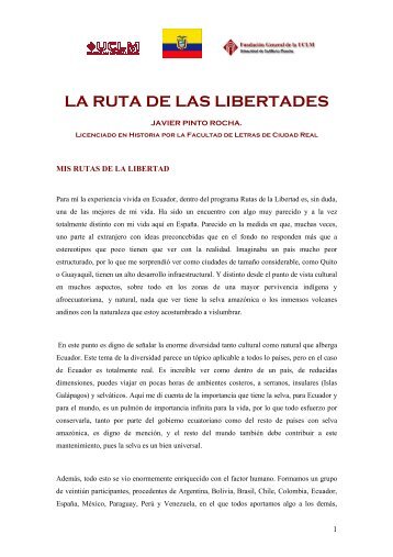 LA RUTA DE LAS LIBERTADES - Programa Bicentenarios