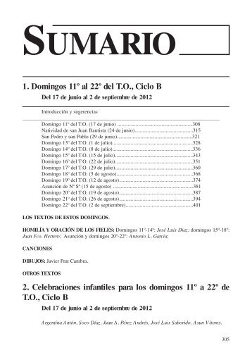 Domingo 22º del TO, Ciclo B - Editorial Sal Terrae