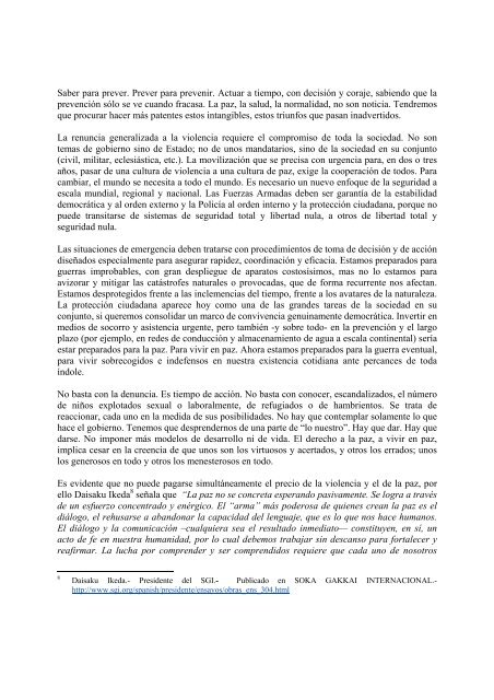 Seguridad ciudadana: ¿violencia o paz? “Los verdaderos héroes de ...