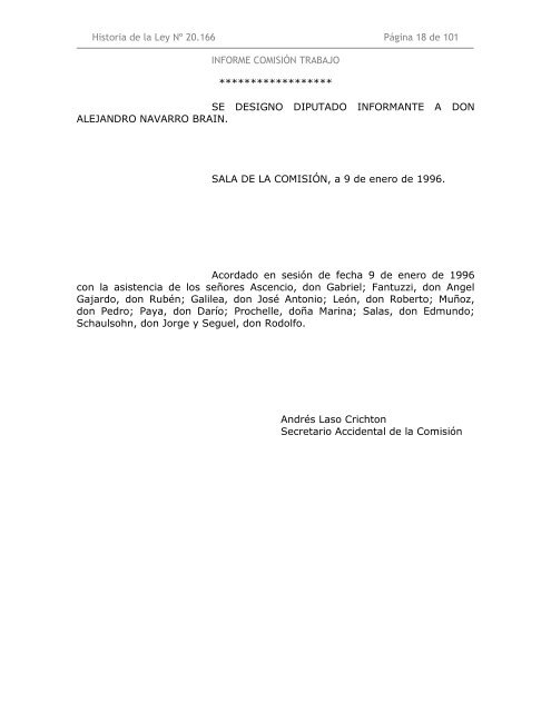 Ley Nº 20.166 - Biblioteca del Congreso Nacional de Chile